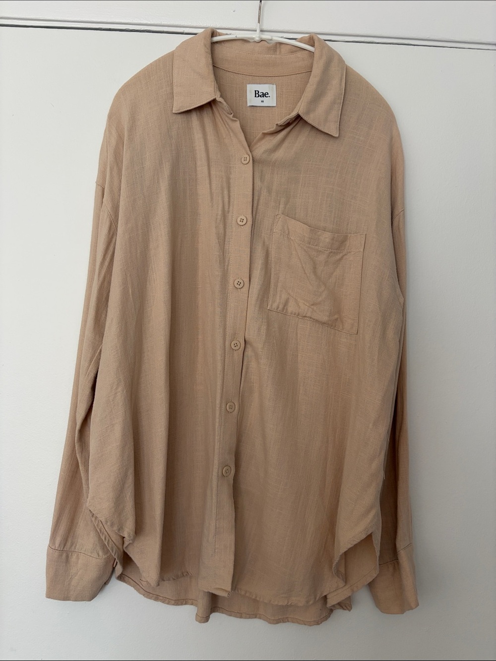 Bae. Oversized Button down Top